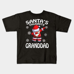 Santas Favorite Granddad Christmas Kids T-Shirt